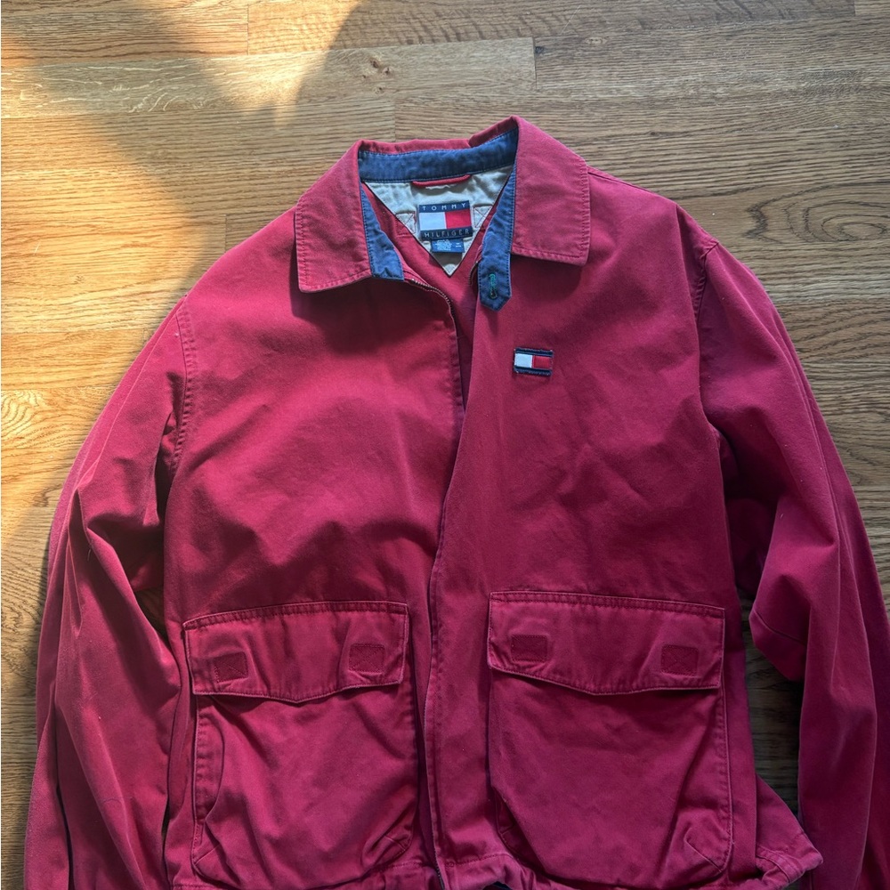 Tommy Hilfiger vintage Men's Burgundy Jacket